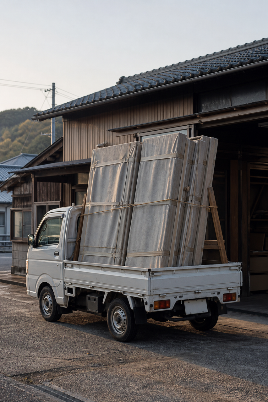 建具の引き取り・お届けのイメージ